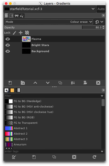 Lowering the opacity of the Plasma layer