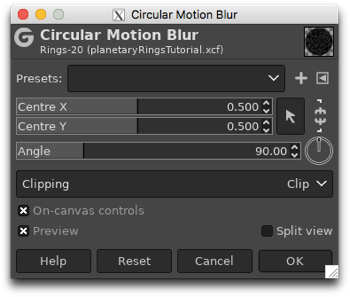 Applying the Circular Motion Blur filter