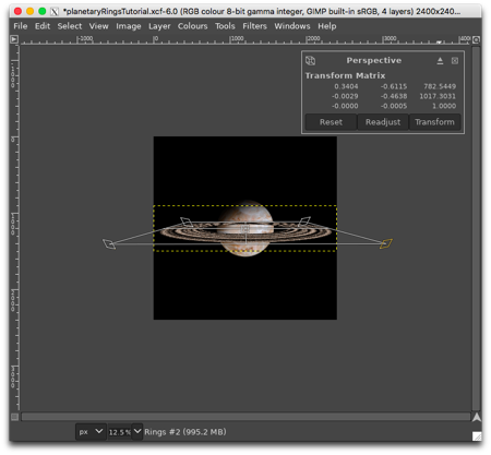 t may be necessary to zoom out in order to place the Perspective transform handles in the correct places